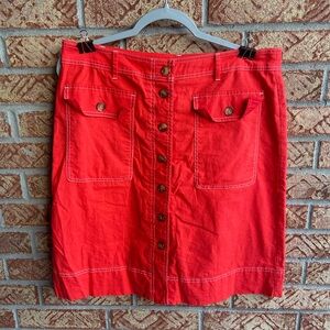 J.Crew button up skirt
